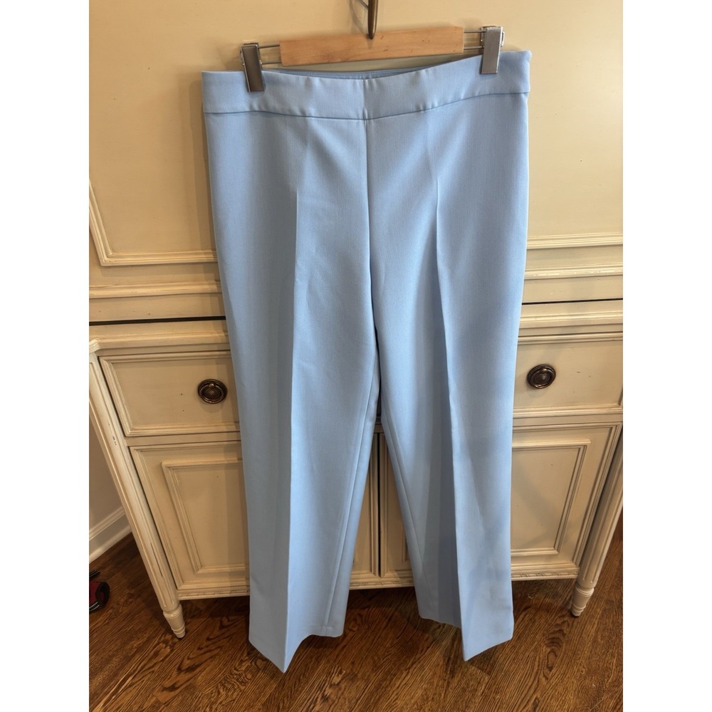 Zara Women's NWT Blue Trouser Wide Leg Work Pants Large
